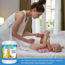 Load image into Gallery viewer, Ravel Bamboo Unscented Diaper Liners - 100% Bamboo Disposable Cloth Diaper Inserts, Gently and Soft Biodegradable, Chlorine &amp; Dye and Fragrance Free- 100 Sheets Per Roll, (4PK) 400 - (4 Roll, Bamboo)
