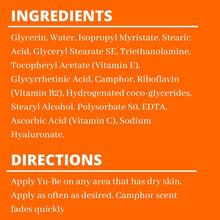 Load image into Gallery viewer, Yu-Be Moisturizing Skin Cream Tube Duo Paraben-Free - Deeply Hydrating Moisturizer for Extra-Dry Skin | Healing and Non-Greasy Skin Cream for Day &amp; Night - 2 x 1 Fl Oz
