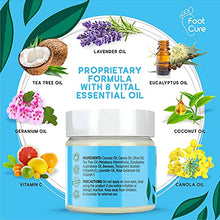 Load image into Gallery viewer, Tea Tree Oil Foot Balm, 100% All Natural Moisturizing Fast Acting Cream For Dry Feet &amp; Cracked Heels, Extra Strength Callus Remover for Itchy Feet, Toenail Treatment, Calluses Remover &amp; Callus Shaver
