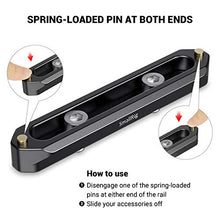 Load image into Gallery viewer, SMALLRIG Quick Release Safety Rail NATO Rail 10cm Long, Black- 1134
