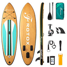 Load image into Gallery viewer, Inflatable Stand Up Paddle Board, 11'×33''×6''(6'' Thick) ISUP Non-Slip Deck,Bottom Fin for Paddling, Surf Control with Premium SUP Accessories &amp; Backpack for Youth Adults Beginner
