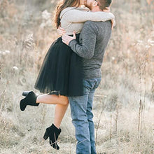 Load image into Gallery viewer, WDPL Women's A Line Short Knee Length Tutu Tulle Prom Party Skirt, Black, 3X
