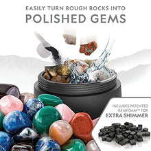 Load image into Gallery viewer, NATIONAL GEOGRAPHIC Professional Rock Tumbling Kit - Patent-Pending Rock Polisher for Kids &amp; Adults, Platinum Series Ultra Quiet, 2lb Barrel, Rocks, Grit, GemFoam Polisher, A Great STEM Science Kit
