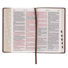 Load image into Gallery viewer, KJV Holy Bible, Giant Print Standard Size Faux Leather Red Letter Edition - Ribbon Marker, King James Version, Medium Brown

