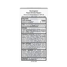 Load image into Gallery viewer, Neutrogena Rapid Wrinkle Repair Daily Retinol Anti-Wrinkle Moisturizer, Anti-Wrinkle Face &amp; Neck Retinol Cream with Hyaluronic Acid, Retinol &amp; Glycerin with SPF 30 Sunscreen, 1 fl. oz
