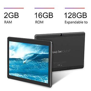 Dragon Touch K10 Tablet, 10 inch Android Tablet with 16 GB Quad Core Processor, 1280x800 IPS HD Display, Micro HDMI, GPS, FM, 5G WiFi, Black Metal Body