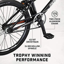 Load image into Gallery viewer, Mongoose Title Elite 24 BMX Race Bike with 24-Inch Wheels in Black for Advanced and Returning Riders, Featuring Professional-Grade 6061 Tectonic T1 Biaxial Hydroformed and Butted Aluminum Frame
