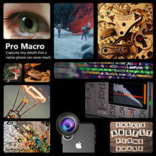 Load image into Gallery viewer, Phone Camera Lens Pro with Tripod - ANGFLY 4K HD 2 in 1 Aspherical Wide Angle Lens &amp; Super Macro Lens,Clip-On Cell Phone Camera Lenses Compatible with iPhone,Android,Samsung Mobile Phones and Tablets
