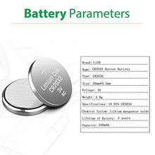 Load image into Gallery viewer, LiCB CR2032 3V Lithium Battery(10-Pack)
