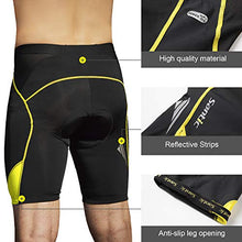 Load image into Gallery viewer, Santic Cycling Men's Shorts Biking Bicycle Bike Pants Half Pants 4D Coolmax Padded Yellow XXL
