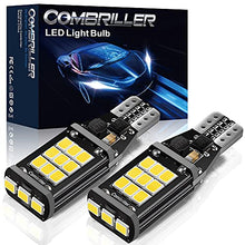 Load image into Gallery viewer, Combriller 912 921 LED Bulbs for Backup Reverse Light Bulbs Error Free T15 906 W16W led bulb Backup Light Bulbs for Truck Super Bright 6500K White 2835 21-SMD 921 LED Bulb Pack of 2
