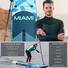 Load image into Gallery viewer, Tidal King Miami 10&#39; 6&quot; Stand Up Paddle Board ISUP - with Adjustable Paddle, Top Accessories - Pump, Leash &amp; Backpack - Standard SUP or Kayak Kit Options (SUP/Kayak)
