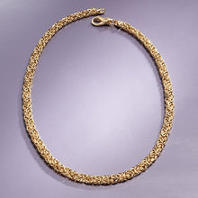Load image into Gallery viewer, Ross-Simons 18kt Gold Over Sterling Silver Byzantine Necklace
