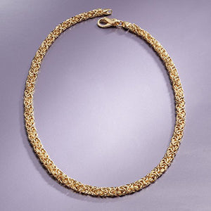Ross-Simons 18kt Gold Over Sterling Silver Byzantine Necklace