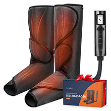 Load image into Gallery viewer, Cunmiso Life Leg Air Compression Massager for Circulation and Relaxation, Foot and Calf Massage Machine with 3 Heat Modes 3 Intensities, 2 Extensions Wraps &amp; LCD Handheld Controller for Men and Women
