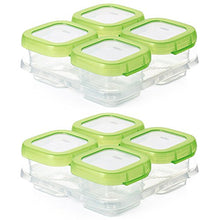 Load image into Gallery viewer, OXO Tot Baby Blocks Freezer Storage Containers 4-Ounce, Set of 8, Clear
