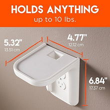 Load image into Gallery viewer, ECHOGEAR Outlet Shelf 2 Pack – A Space-Saving Solution for Anything Up to 10lbs – Built-in Cable Channel - Easy Install with Hardware Included - Ideal for Sonos and Smart Home Speakers

