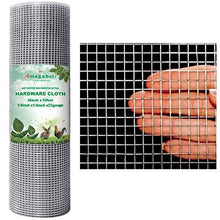 Load image into Gallery viewer, Amagabeli 1/4 Hardware Cloth 36 x 50 23Gauge Galvanized After Welded Wire Metal Mesh Roll Vegetables Garden Rabbit Fencing Snake Fence for Chicken Run Critters Gopher Racoons Rehab Cage Wire Window
