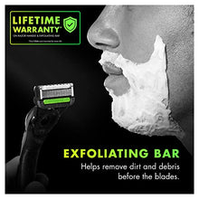 Load image into Gallery viewer, Gillette Mens Razor with Exfoliating Bar by GilletteLabs, Shaving Kit for Men, Includes 1 Handle, 4 Razor Blade Refills, 1 Premium Magnetic Stand
