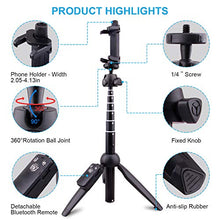 Load image into Gallery viewer, Selfie Stick Tripod Bluetooth, LATZZ 40 Inch Extendable Phone Tripod Monopod with Wireless Remote Shutter and Tripod Stand Compatible iPhone 11 Pro/Xs MAX/XR/X/8/8P/7/7P/Galaxy Note 8/S10/S9+/S9, More
