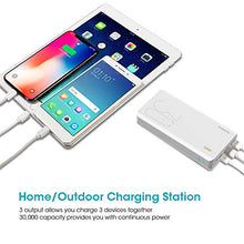Load image into Gallery viewer, ROMOSS 30000mAh Power Bank Sense 8+, 18W PD USB C Portable Charger with 3 Outputs &amp; 3 Inputs External Battery Pack Cell Phone Charger Battery Compatible with iPhone 11, Xs Max, MacBook, iPad Pro

