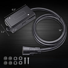 Load image into Gallery viewer, MICTUNING Heavy Duty 7 Way Plug Inline Trailer Cord with 7 Gang Junction Box - 8 Feet, Weatherproof
