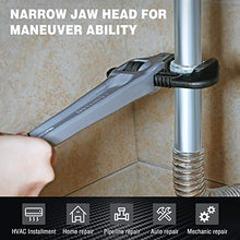 Load image into Gallery viewer, DURATECH 3-Piece Heavy Duty Aluminum Straight Pipe Wrench Set, 10", 14", 18"&amp;Offset 14" Heavy Duty Aluminum Pipe Wrench
