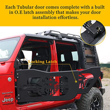 Load image into Gallery viewer, JROAD Jeep wrangler JL Gladiator summer tubular half doors Fit for 2018-2023 Jeep Wrangler JL Unlimited | Gladiator JT 4-Door Soldier pattern Front &amp; Rear Tube Doors Without Side View Mirror Door
