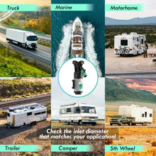 Load image into Gallery viewer, LATCH.IT RV Macerator Pump | 12V Quick-Release Macerator Pump for RV | RV Waste Pump Macerator w/All Fittings, Hoses &amp; Clamps You’ll Need | Portable RV Pump | Dump 12-15 Gallons of Waste per Minute!
