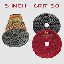 Load image into Gallery viewer, STADEA Premium Grade Wet 5" Diamond Polishing Pads Set For CONCRETE Polish
