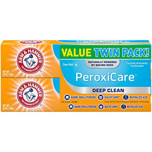 Load image into Gallery viewer, ARM &amp; HAMMER Peroxicare Toothpaste, TWIN PACK (Contains Two 6oz Tubes) – Clean Mint- Fluoride Toothpaste
