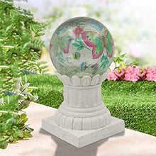 Load image into Gallery viewer, Bundle of Solar Turtle and Gazing Ball om Column
