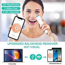 Load image into Gallery viewer, Blackhead Remover Vacuum, 5.0 MP Pore Vacuum with Camera Blackhead vacume Remover Pore Cleaner Suction Tool, Rechargeable Facial Comedone Acne Extractor for Men Women
