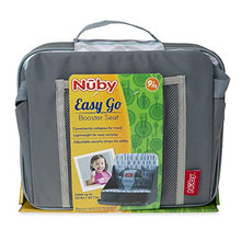 Load image into Gallery viewer, Nuby Easy Go Safety Lightweight High Chair Booster Seat, Great for Travel, Gray
