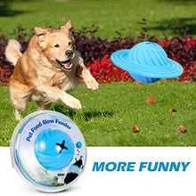 Load image into Gallery viewer, FULNEW IQ Treat Ball Interactive Dog Food Dispenser Durable Dog Chew Toy Ball for Dog Playing, Chewing, Tooth Cleaning (UFO)
