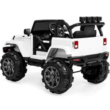 Load image into Gallery viewer, Best Choice Products Kids 12V Ride On Truck w/ Remote Control, 3 Speeds, LED Lights, AUX, White
