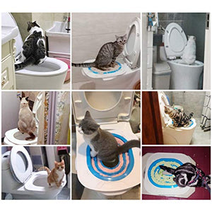 Nareo Cat Toilet Training System Professional Cat Toilet Training Kit Kitty Urinal Seat Toilet Trainer