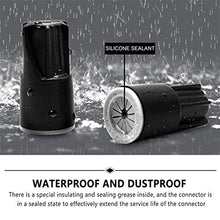 Load image into Gallery viewer, Teansic Waterproof Twist Connectors, 10Pcs Electrical Wire Nuts Grease Cap Outdoor Seal Nuts Caps for Led Landscape Light Irrigation Valves, Black
