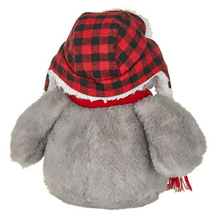 Bearington Cappy Plush Penguin Stuffed Animal with Hat and Scarf, 9.5 Inches