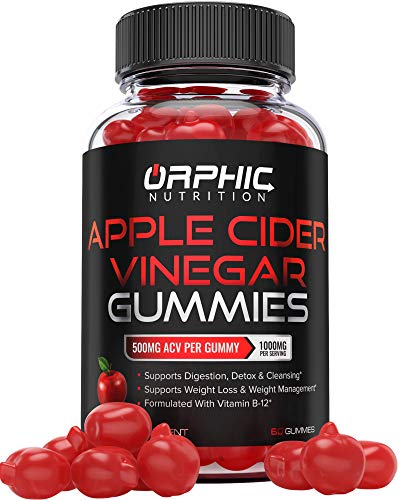 Apple Cider Vinegar Gummies - 1000mg - Formulated for Weight Loss, Energy Boost & Gut Health - Supports Digestion, Detox & Cleansing - Natural ACV Gummies W/ VIT B12, Beetroot & Pomegranate