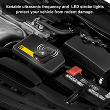 Load image into Gallery viewer, Loraffe Battery Operated LED Rat Strobe Light Electronic Ultrasound Device Keep Mice Away from Your Car Engine Truck Garage Attic Basement Warehouse Shed Under Hood Rodent Defense Vehicle Protection
