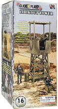 Load image into Gallery viewer, Click N&#39; Play Military Lookout Watch Tower 16 Piece Play Set with Accessories. , Green
