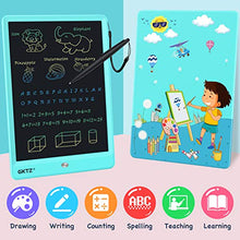Load image into Gallery viewer, GKTZ LCD Writing Tablet for Kids 10 inch Electronic Drawing Pads Doodle and Scribbler Boards for Boys and Girls Learning Handwriting Painting and Notes Board Gifts for Children Ages 3+ Blue
