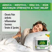 Load image into Gallery viewer, Ebanel Pain Relief Cream, 2.28 Oz Arnica Menthol Arthritis Pain Relief Muscle Rub with MSM, Emu Oil, Hemp Oil, Anti Inflammatory Cream with Camphor, Boswellia for Back Pain, Neck Shoulder Joint Pain
