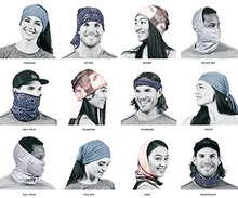 Load image into Gallery viewer, BUFF Standard Lightweight Merino Wool Multifunctional Headwear and Face Mask, Denim Multi, One Size
