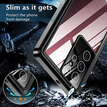 Load image into Gallery viewer, SPIDERCASE for Samsung Galaxy S22 Ultra Case, Waterproof Built-in Screen Protector Full Protection Heavy Duty Shockproof Anti-Scratched Rugged Case for Galaxy S22 Ultra 5G 6.8&#39;&#39; 2022 (Black)
