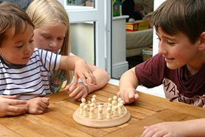 TOWO Wooden Memory Games for Children - Family Board Games for Kids and Adults -Wooden Mind Games for 3 Years Old- Wooden Educational Toys