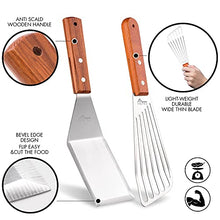 Load image into Gallery viewer, Hotec Metal Fish Spatula Kitchen Tongs with Silicone Tips
