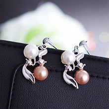 Load image into Gallery viewer, Luxury Pearl Wedding Jewelry Set Necklace Earrings Party Wear Birthday Gift for Mother Wife (White)
