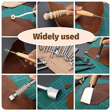 Load image into Gallery viewer, Jupean 458 Pieces Leather Kits, Leather Working Tools, Leathercraft Tools and Supplies with Instruction, Tool Holder, Leather Stamps Set, Prong Punch, Hole Hollow Punch for Leather Craft Working
